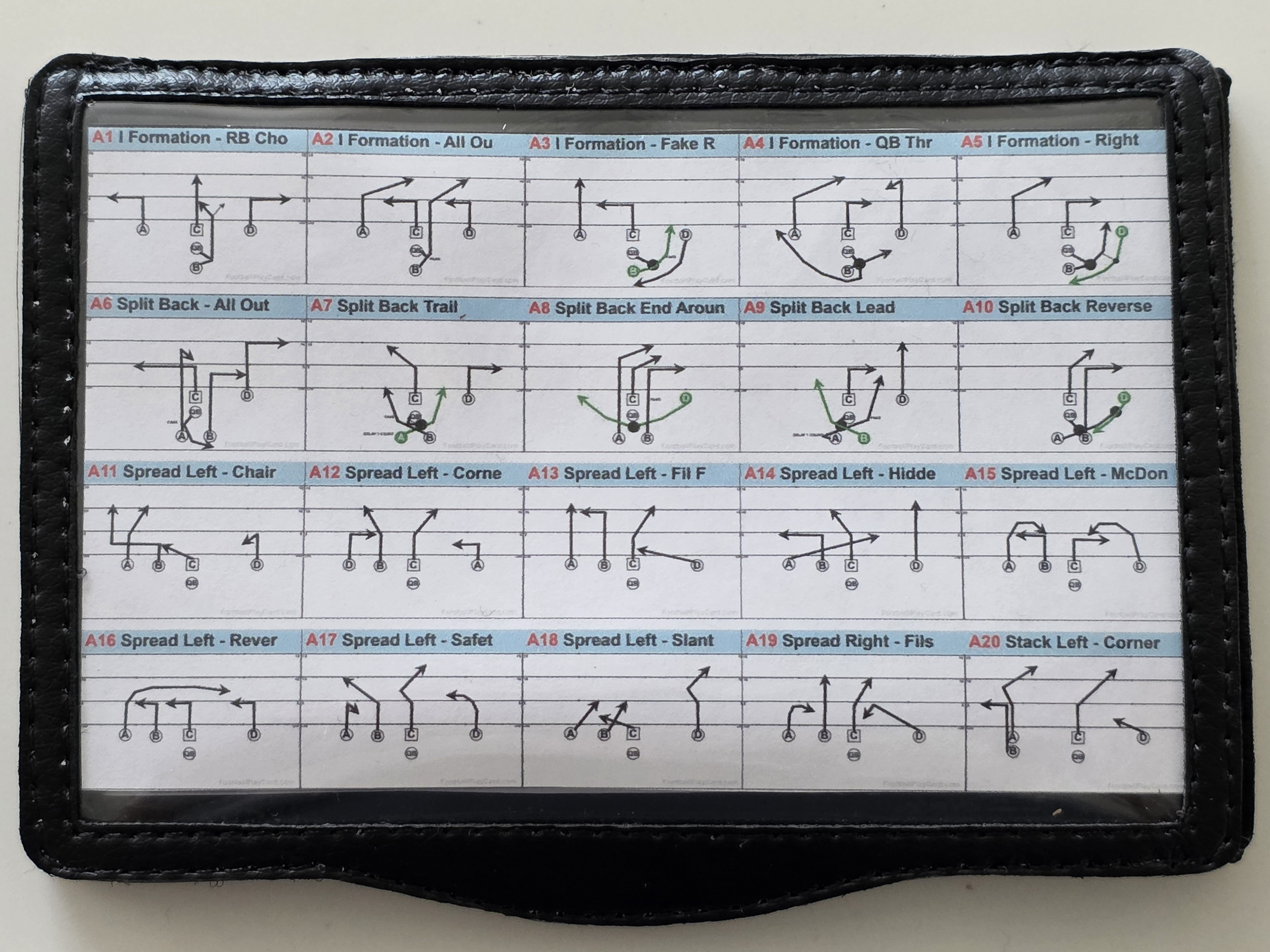 Football Play Card Play Wristbands